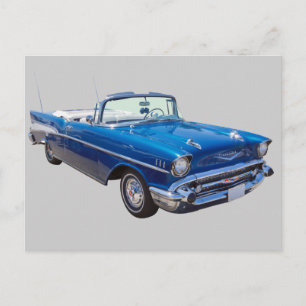 Cartão Postal 1957 Chevrolet Bel Air Conversível de 2 portas