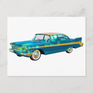 Cartão Postal 1957 Plymouth Belvedere