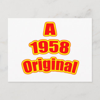 Cartão Postal 1958 Vermelho Original