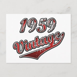 Cartão Postal 1959 Vintage
