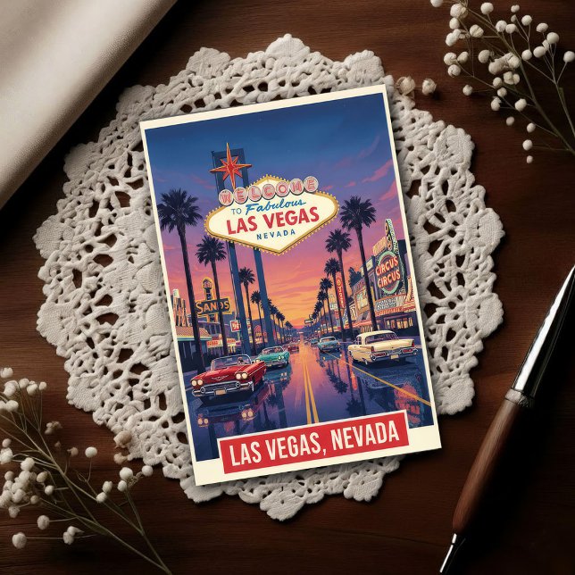 Cartão Postal 1960s Vintage Las Vegas Travel  (Criador carregado)