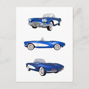 Cartão Postal 1961 Corvette C1: