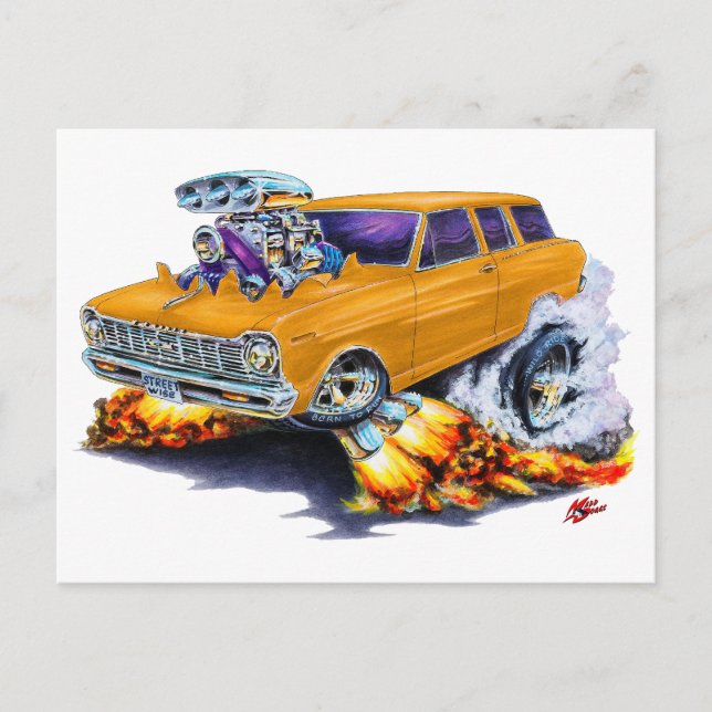 Cartão Postal 1962-65 Vagão Nova Orange (Frente)