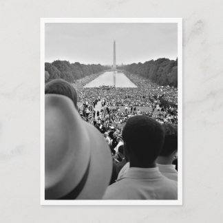 Cartão Postal 1963 Marcha em Washington Tanque de Reflexão Resta
