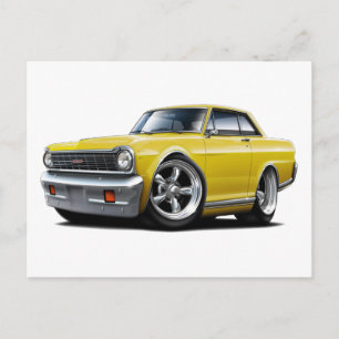 Cartão Postal 1964-65 Carro Amarelo Nova
