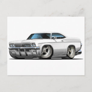 Cartão Postal 1965-66 Carro Branco Impala