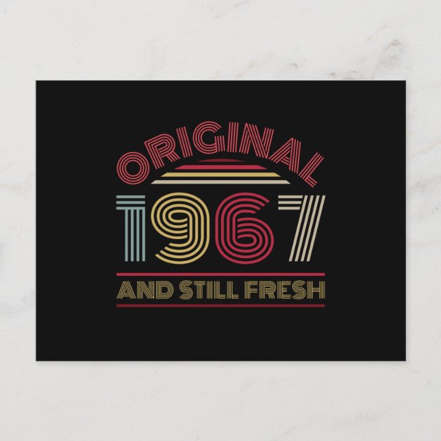 Cartão Postal 1967 55. Birthday (Frente)
