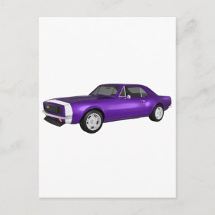 Cartão Postal 1967 Camaro SS: Finalidade Roxa: Modelo 3D: