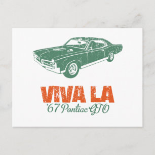 Cartão Postal 1967 Pontiac GTO