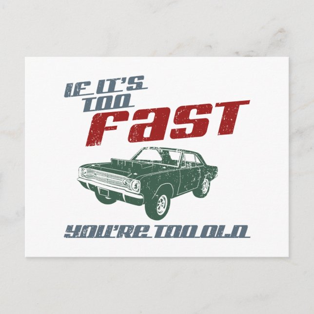 Cartão Postal 1968 Dodge Hurst Hemi Dart (Frente)