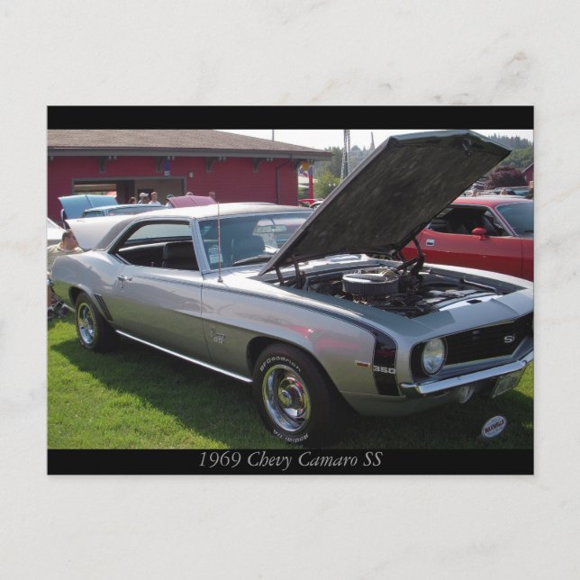 Cartão Postal 1969 Chevy Camaro SS (Frente)