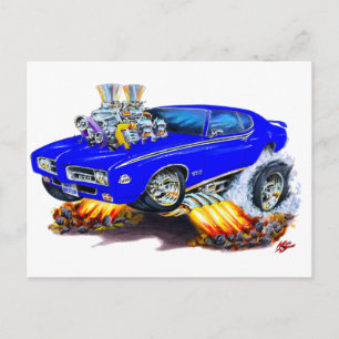 Cartão Postal 1969 GTO Juiz Azul Carro
