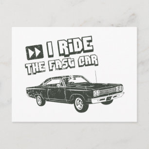 Cartão Postal 1969 Plymouth Road Runner