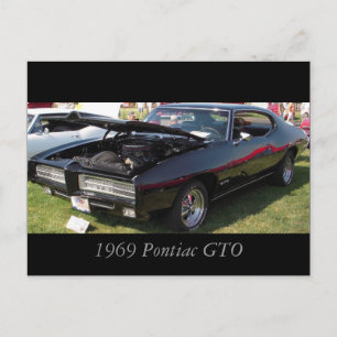 Cartão Postal 1969 Pontiac GTO