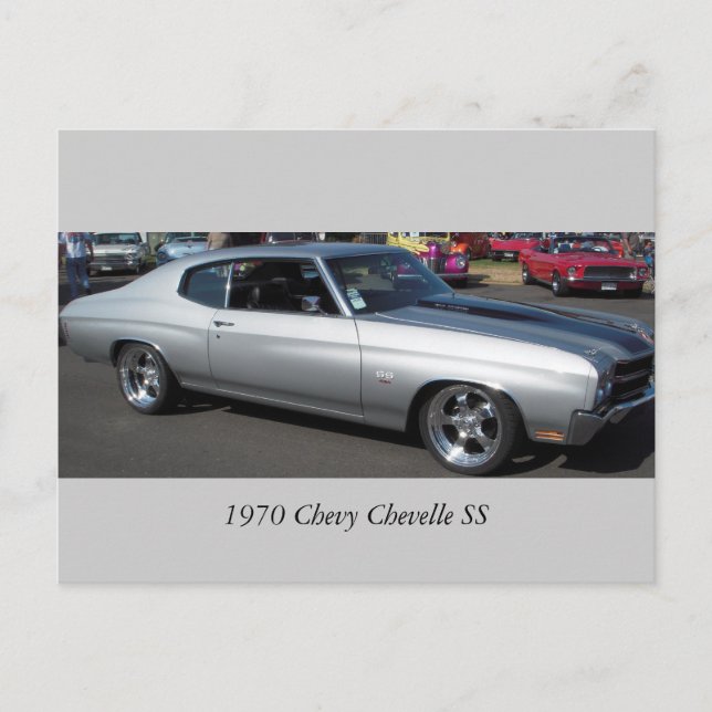 Cartão Postal 1970 Chevy Chevelle SS (Frente)
