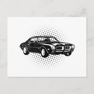 Cartão Postal 1970 Pôtiac Firebird 400 Ar Ram