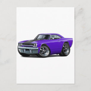 Cartão Postal 1970 Roadrunner Purple-Black