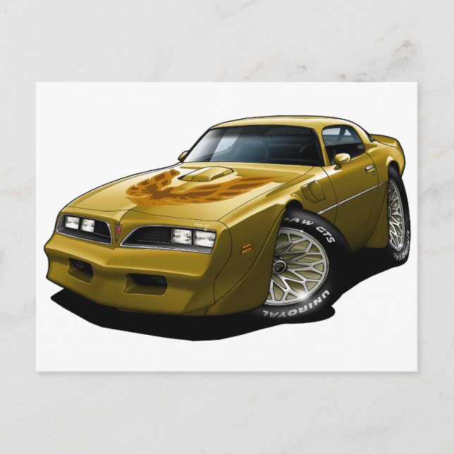 Cartão Postal 1977-78 Trans Am Dourado (Frente)