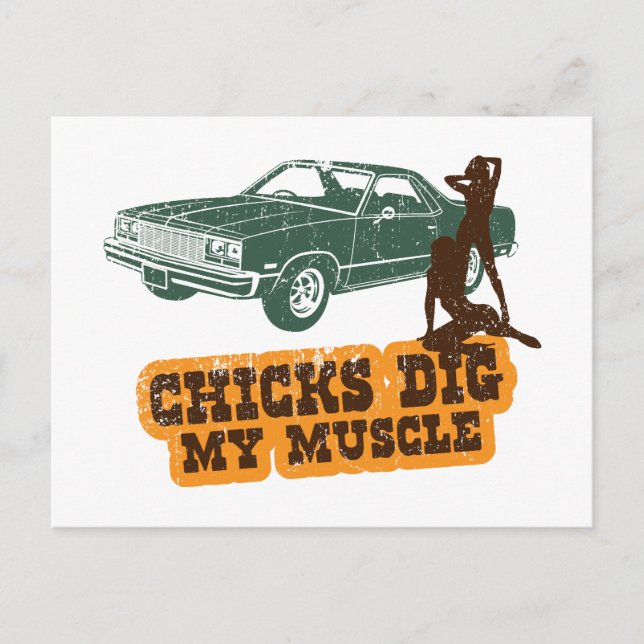 Cartão Postal 1977 Chevrolet El Camino (Frente)