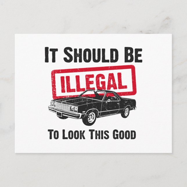 Cartão Postal 1977 Chevrolet El Camino (Frente)