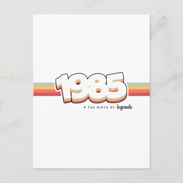 Cartão Postal 1985 Nascimento de lendas (Frente)