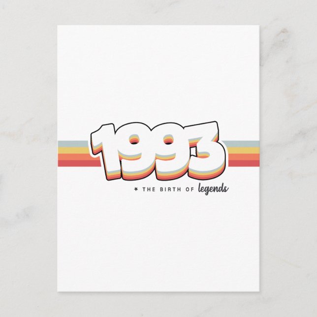 Cartão Postal 1993 O nascimento das lendas (Frente)