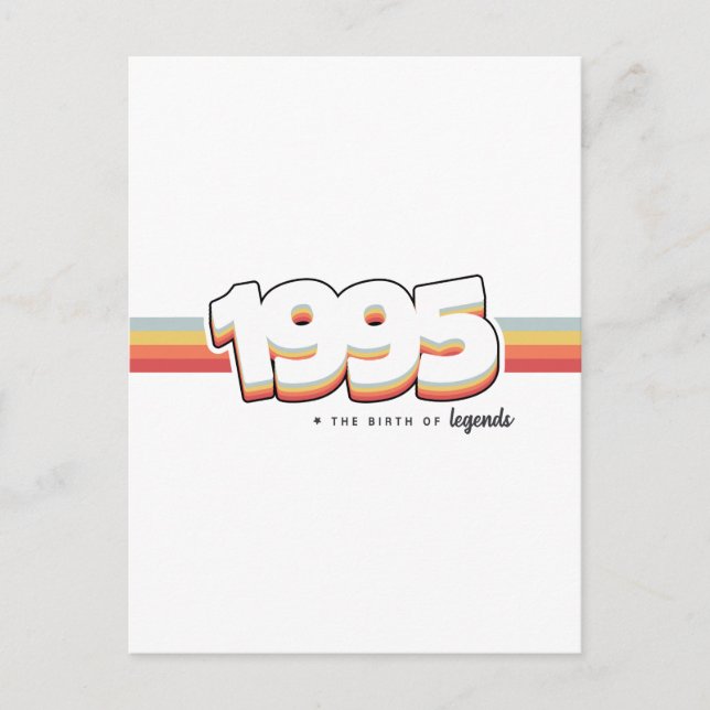 Cartão Postal 1995 O nascimento das lendas (Frente)