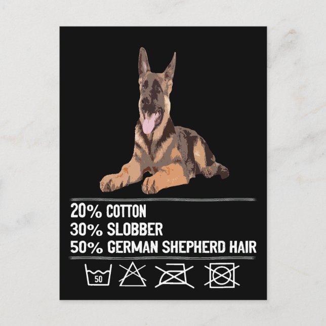 Cartão Postal 1 20% Algodão 30% Slobber 50% Cabelo do German she (Frente)