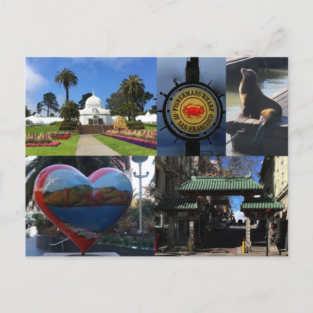 Cartão postal #1 de Atrações de São Francisco (Frente)