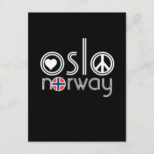 Cartão postal 1 de paz de Oslo Noruega
