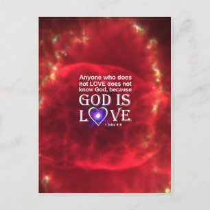 Cartão Postal 1 John 4:8