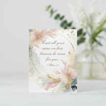 1 Peter 5:7 Confira todas as suas preocupações com