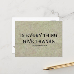 Cartão Postal 1 Tessalonicenses 5:18