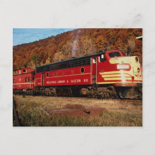 Cartão Postal 1 Wellsville Addison & Galeton, EMD FP-7, Galeton,