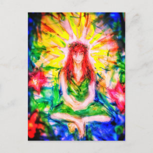 Cartão Postal 1Cartão postal BRIGHT FaeMeditate(M) watercolor