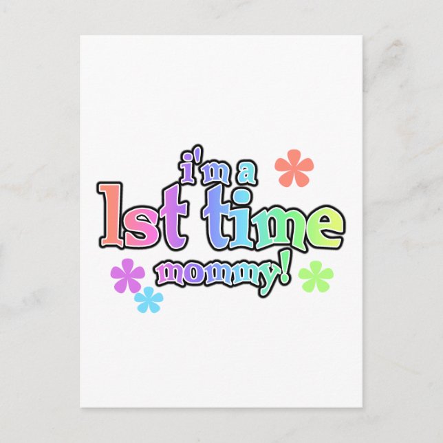 Cartão Postal 1rua-Mamãe-T-shirts e presente (Frente)