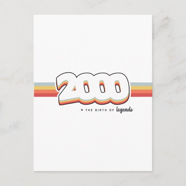 Cartão Postal 2000 Nascimento de lendas (Frente)