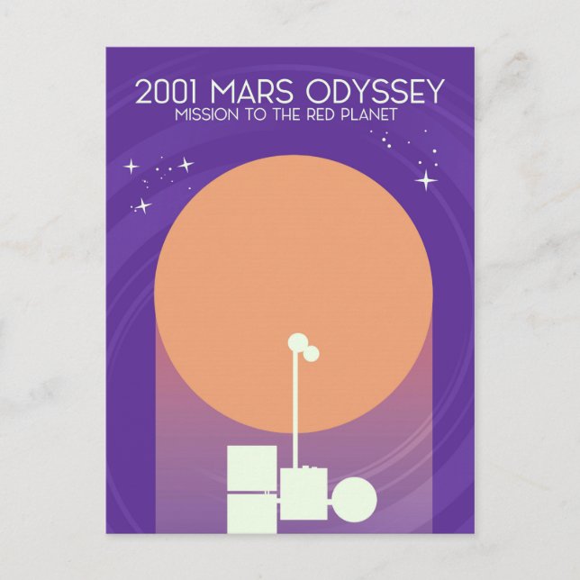 Cartão Postal 2001 mars odyssey (Frente)