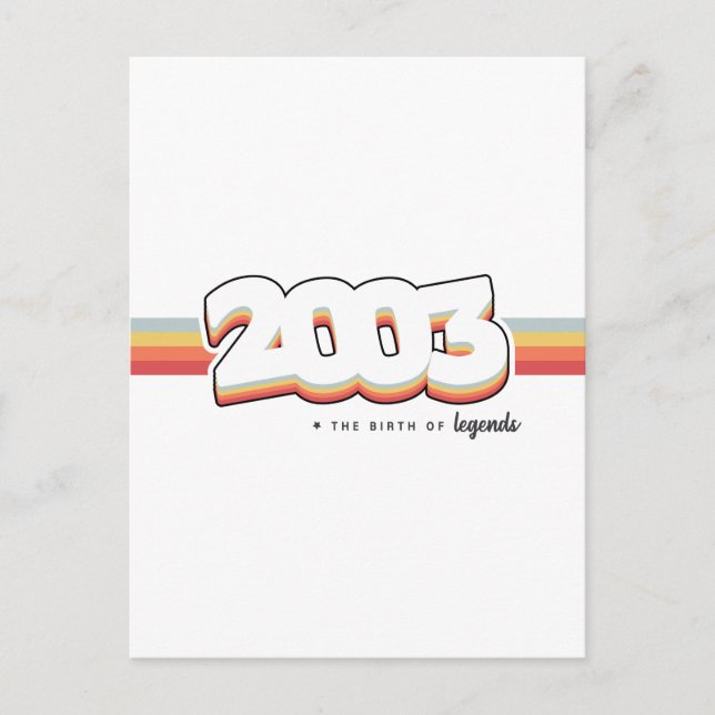 Cartão Postal 2003 O nascimento das lendas (Frente)