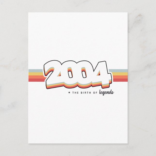 Cartão Postal 2004 O nascimento de lendas (Frente)