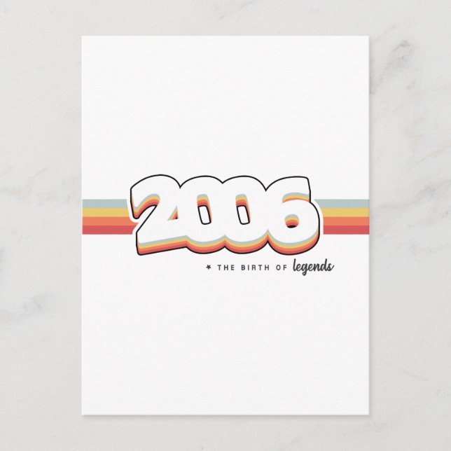 Cartão Postal 2006 O nascimento das lendas (Frente)