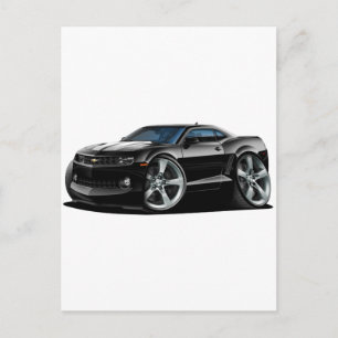 Cartão Postal 2010-12 Carro Preto-Branco Camaro