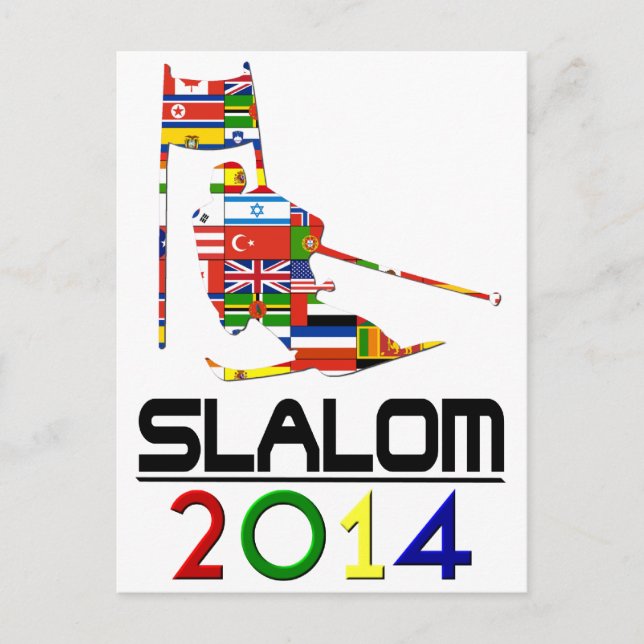 Cartão Postal 2014: Slalom (Frente)