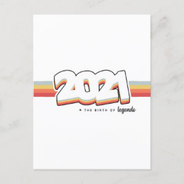 Cartão Postal 2021 O nascimento de lendas