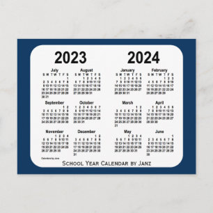 Cartão Postal 2023-2024 Caixa de Polícia Calendário Azul da Esco