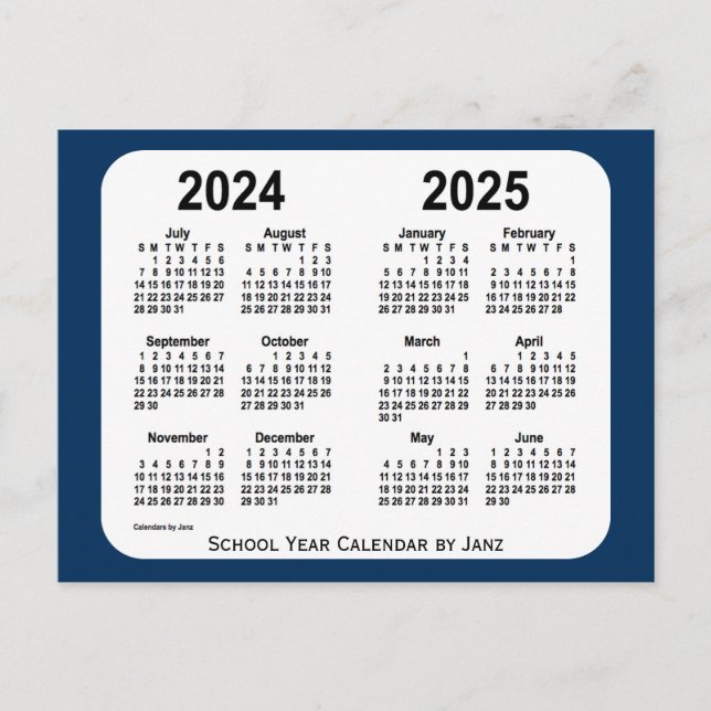 Cartão Postal 2024-2025 Caixa de Polícia Calendário Azul da Esco (Frente)