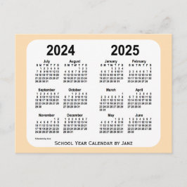Cartão Postal 2024-2025 Calendário da Mini Escola de Trigo por J