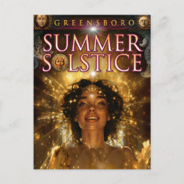 Cartão Postal 2024 Greensboro Summer Solstice Souvenir