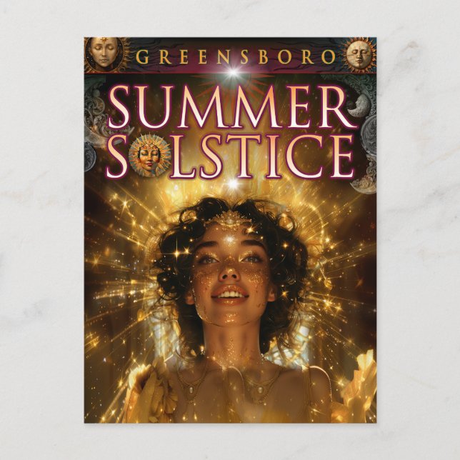 Cartão Postal 2024 Greensboro Summer Solstice Souvenir (Frente)