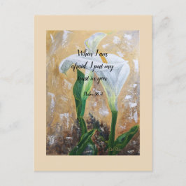 Cartão Postal 2024 JW year text Psalm 56:3 